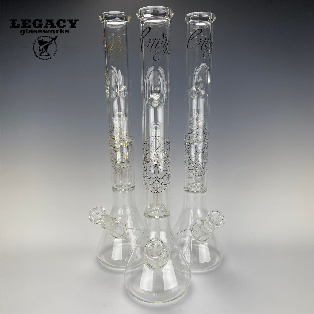 Envy Glass 21" Double perc Beaker
