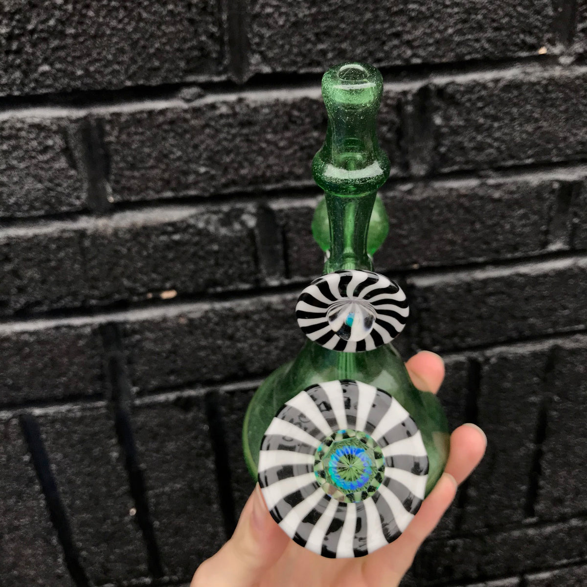 JMass Old School Facet Rig with Opal | Legacy Glassworks