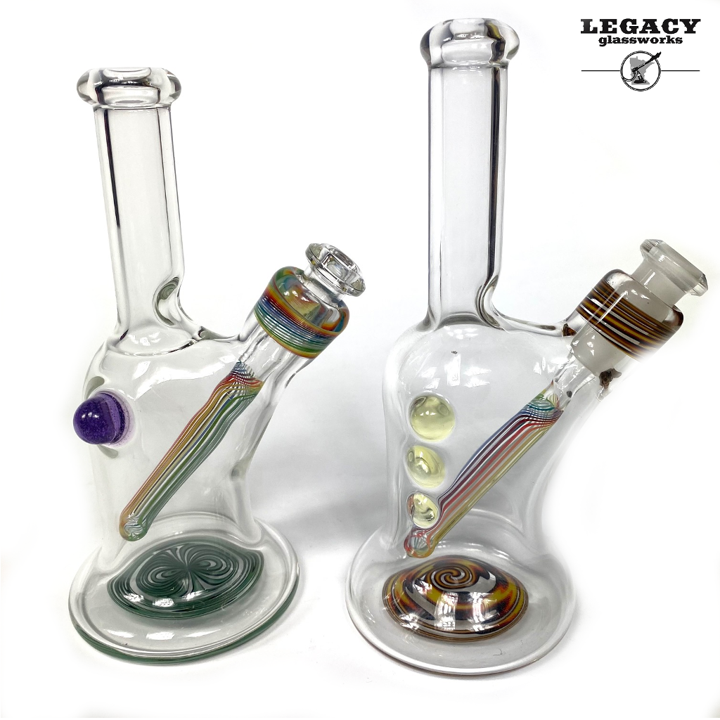 Sammy Flowers Clear Tube with Colored Line Work